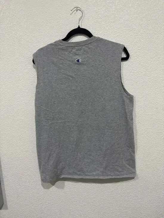 Champion Gray Authentic Athleticwear Classic Jersey Sleeveless Muscle Tank Top - Picture 5 of 7